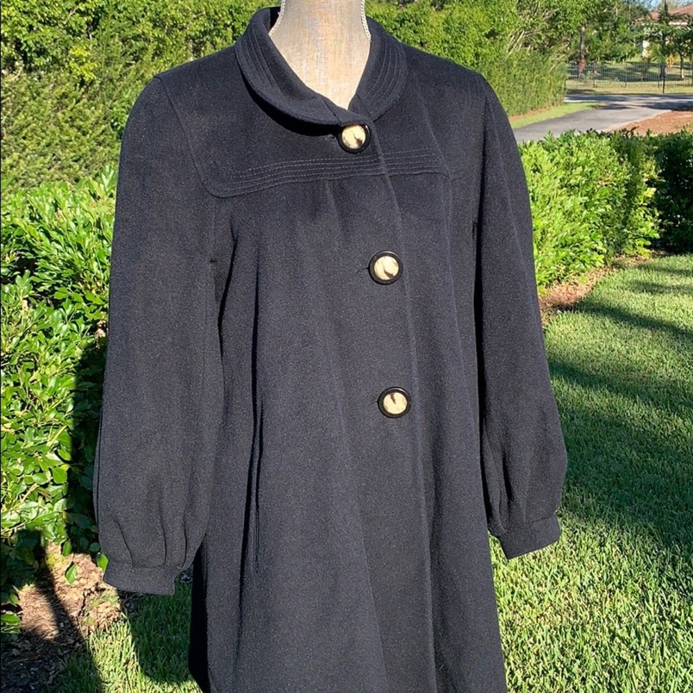 Vintage Ashley Scott Wool Pea Coat - Picture 2 of 10
